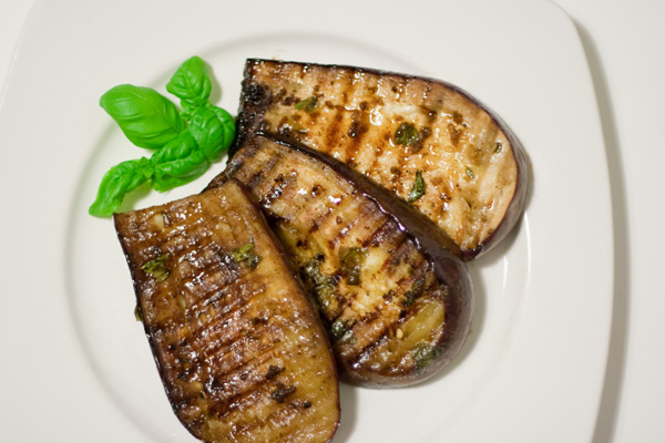 gegrillte Aubergine