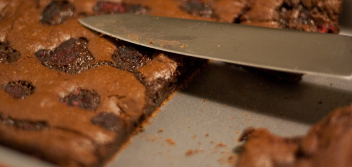 Schokoladen-Himbeer-Brownies