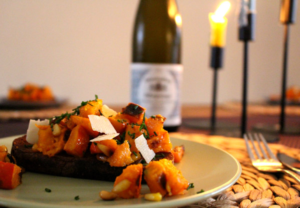 Kürbis-Bruschetta