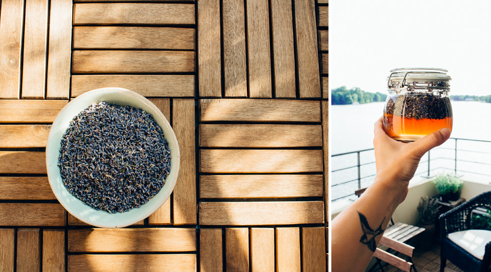 Lavendel und Sirup