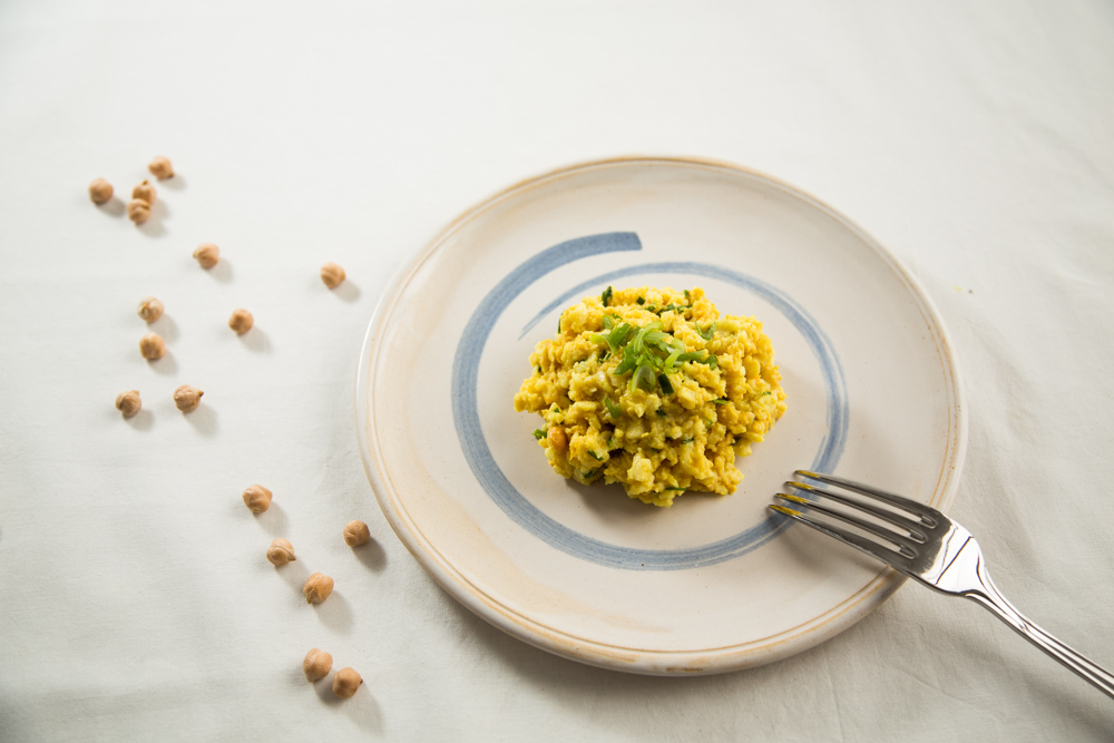 Pastasalat mit Kichererbsen