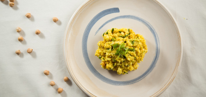 Pastasalat mit Kichererbsen