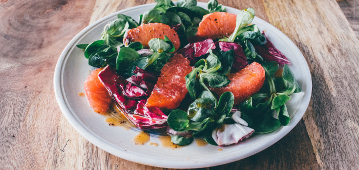 Salat mit Grapefruit
